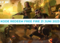 Kode redeem ff 21 juni 2023