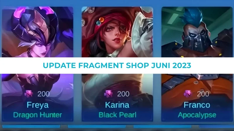 Update Fragment Shop Mobile Legends Juni 2023