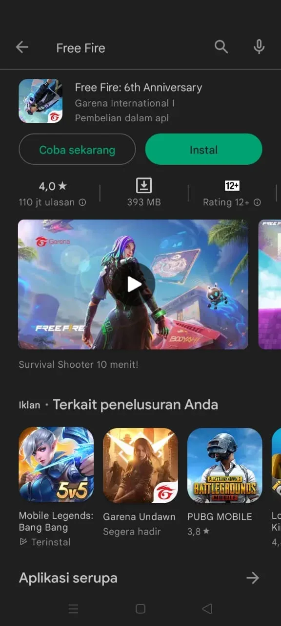 Cara download game di play store