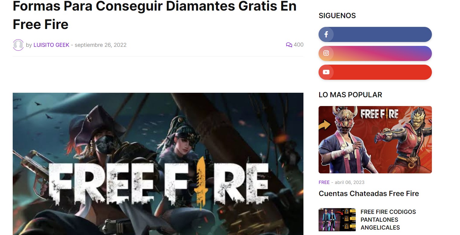FF.luisitogeek, Situs Baru Buat Dapat Akun dan Diamond Gratis 1 Ff.luisitogeek