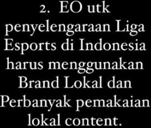 Peraturan baru pbesi untuk esports mlbb indonesia