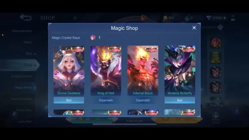 Harga Skin Lunox Legend