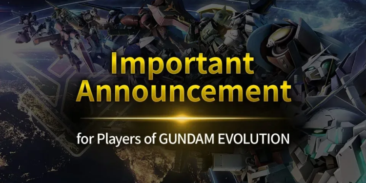 Gundam evolution resmi ditutup pada november 2023