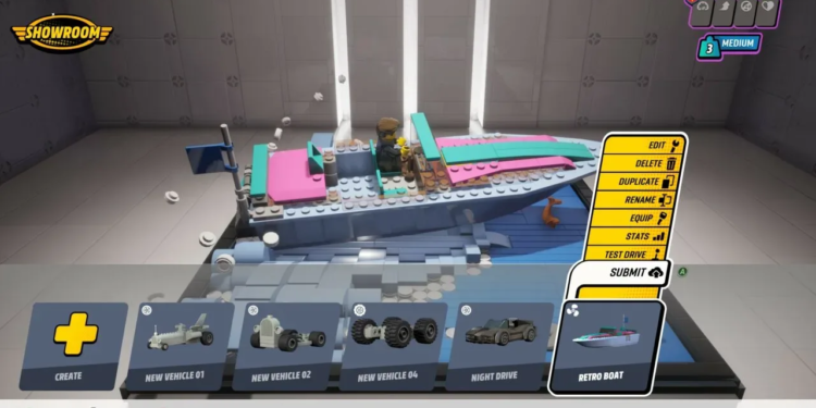 Lego 2k drive - showroom