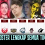 Roster semua tim mpl id season 12