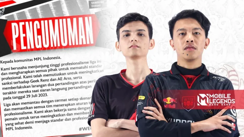 Geek Renz dan AE Arss Resmi Dibanned dari MPL