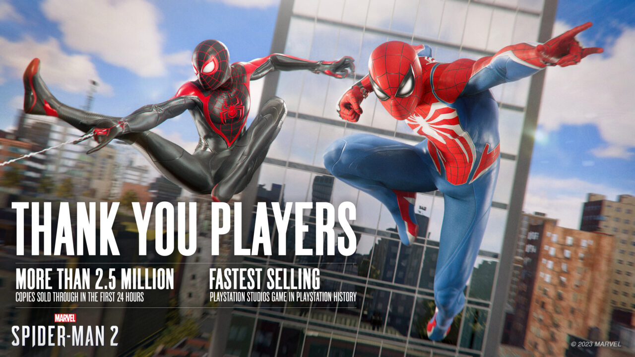 Penjualan Marvel’s Spider-Man 2 Tembus 2.5 Juta Kopi dalam 24 Jam