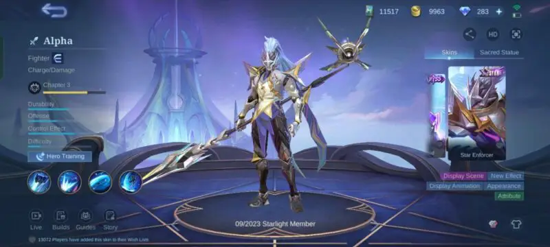 Skin starlight