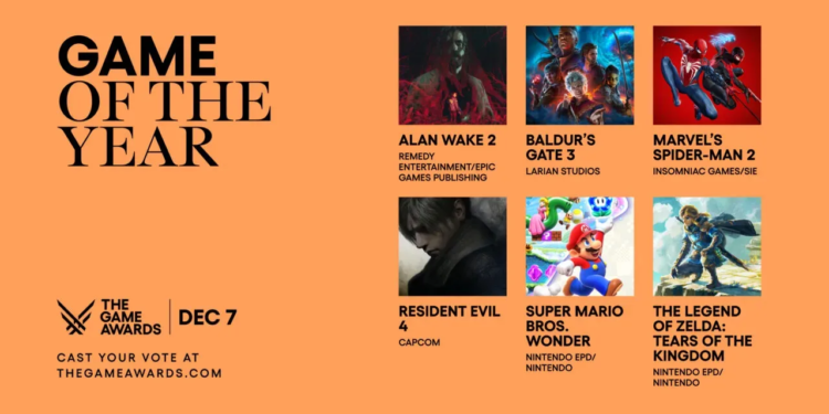 Daftar nominasi the game awards 2023