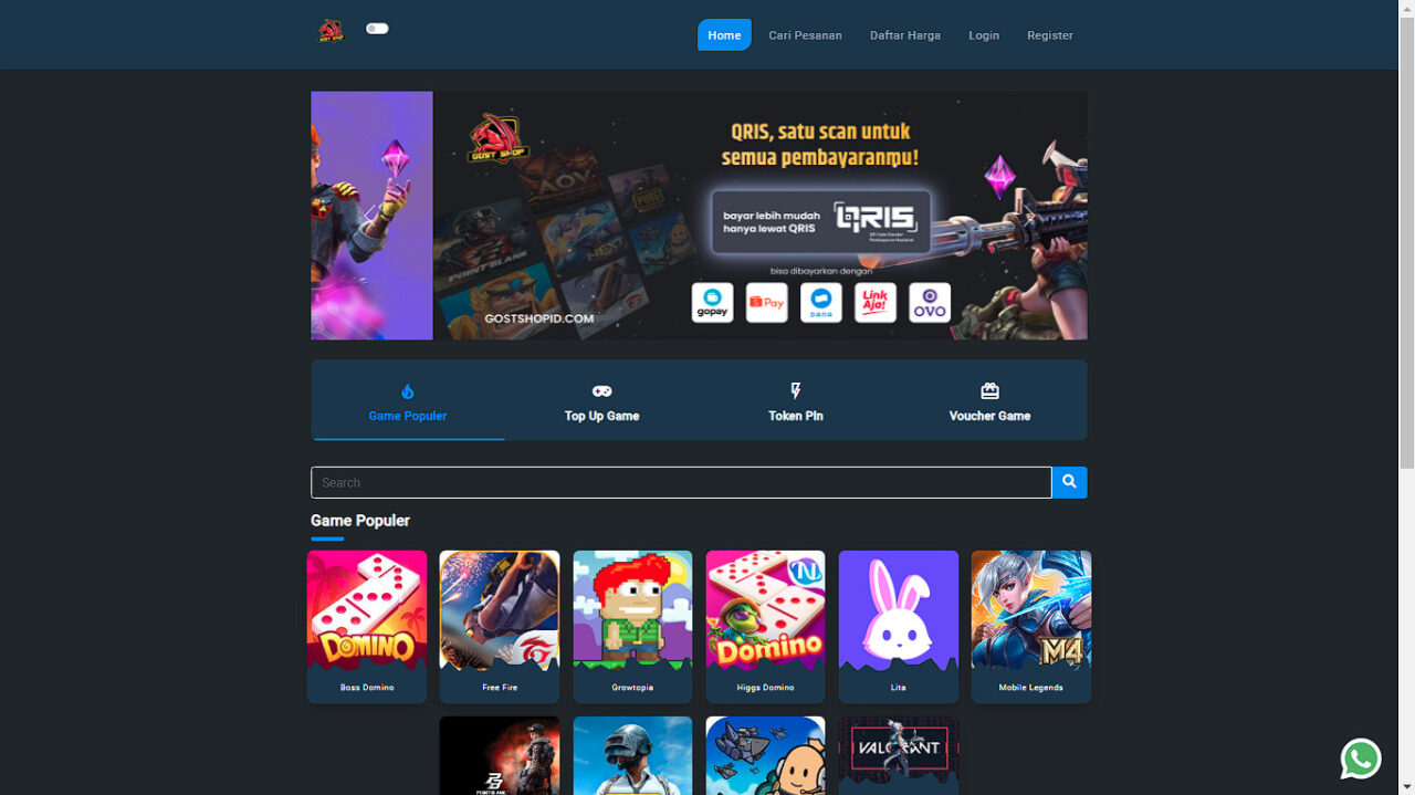 Top Up Higgs Domino Di Gostshopid Murah Meriah Gamedaim