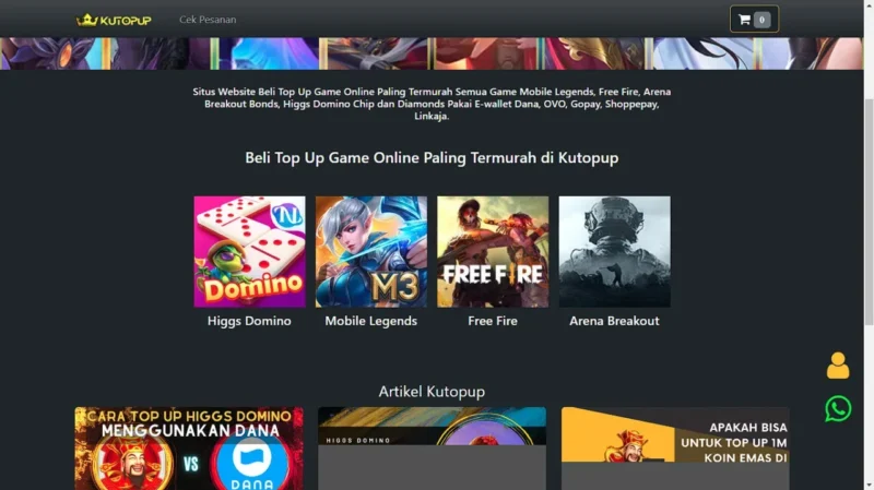 Top Up Higgs Domino Di Kutopup Murah Meriah Gamedaim