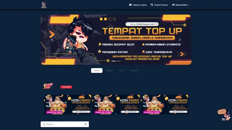 Top Up Higgs Domino Di Mister Top Up Murah Meriah Gamedaim