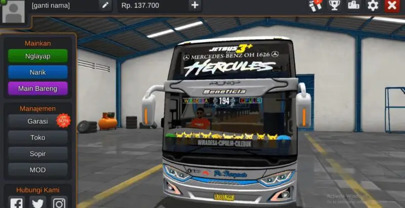 Download mod bussid tunggal jaya panda full strobo terbaru 2024 gamedaim