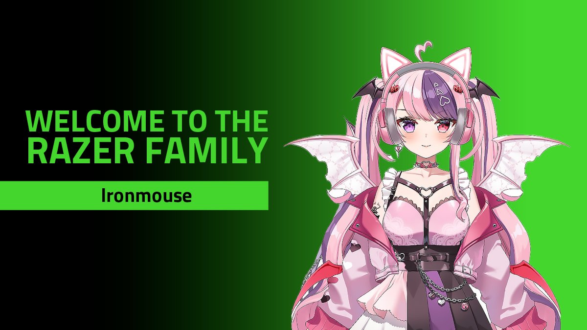 Ironmouse, Content Creator of the Year Umumkan Kerjasama dengan Razer
