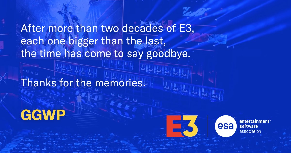 Lebih dari 20 Tahun, E3 Resmi Mati Permanen