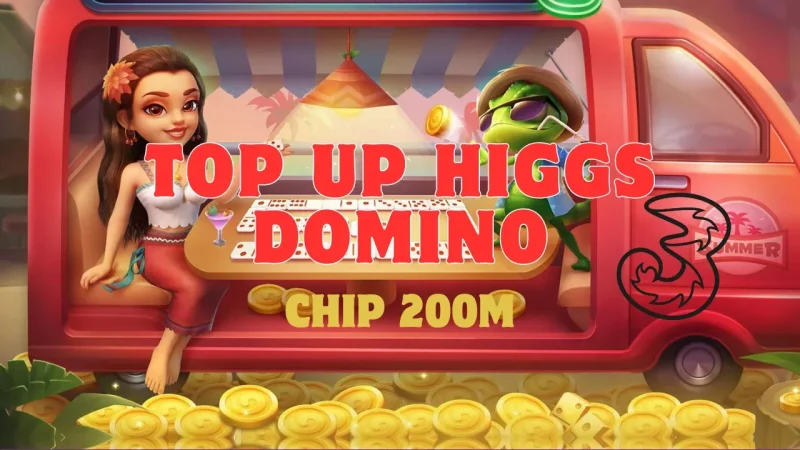 Top Up Higgs Domino 200m Pulsa Tri 2023! Gamedaim