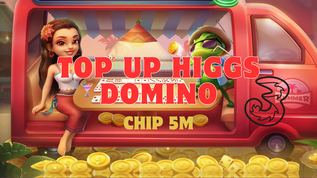 Top Up Higgs Domino 5m Pulsa Tri 2023! Gamedaim 