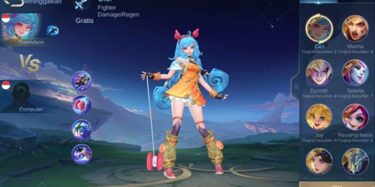 Cici akan menjadi hero ke 123 mobile legends