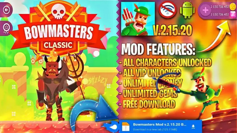 Bowmaster mod apk unlocked all characters 2024 1 1