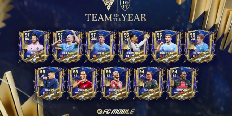 Ea sports fc 24 toty list