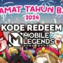 Kode redeem ml mobile legends 1 januari 2024