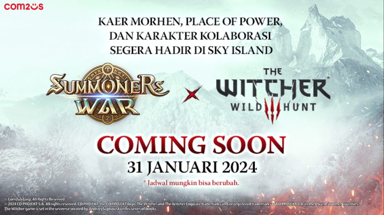 Spesial Ultah ke-10, Summoners War Berkolaborasi dengan The Witcher 3: Wild Hunt