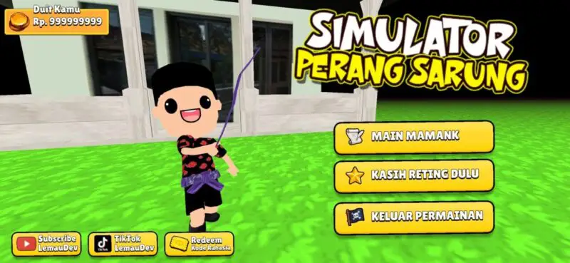 Simulator perang sarung 3d mod apk unlimited money 2024