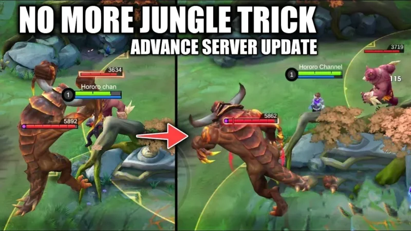 Perubahan Update Jungle Terbaru di Advance Server