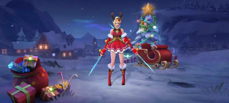 Daftar skin christmas mobile legends ml awal sampai sekarang karina