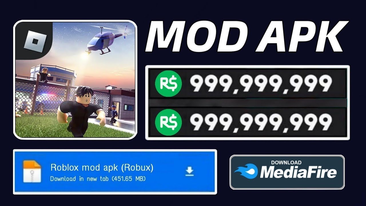 Download roblox mod apk unlimited robux terbaru 2024