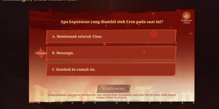 Kunci jawaban event aot