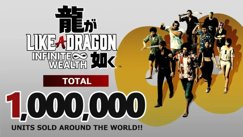 Sales of Like A Dragon: Infinite Wealth surpassed 1 Million Copies