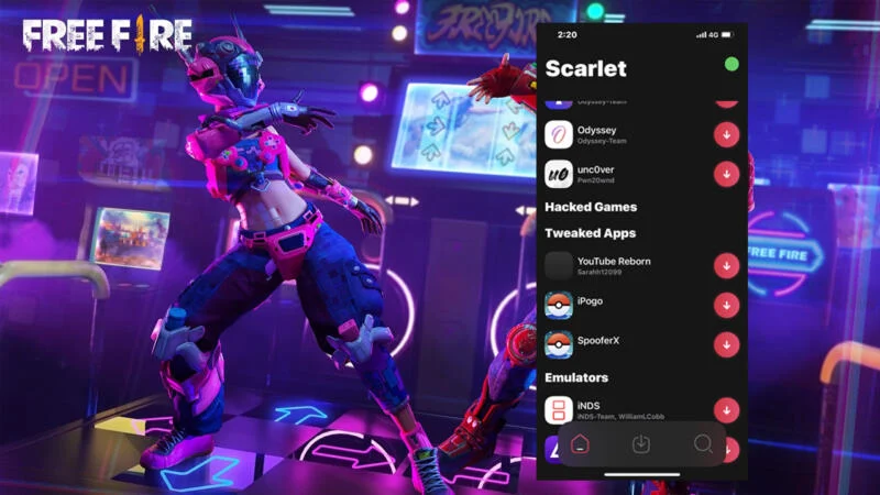 Scarlet ff apk auto headshot terbaru 2024