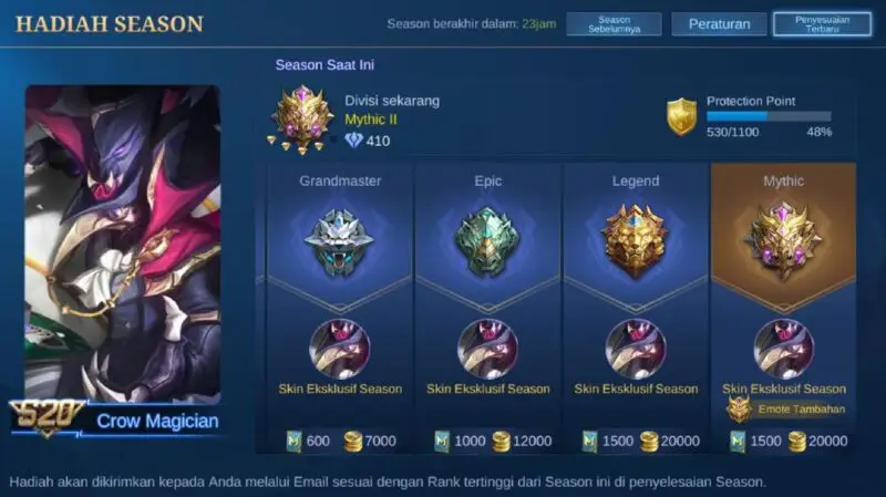 Season mobile legends ml berapa hari lagi