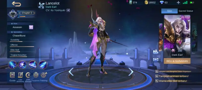 Skin lancelot 1