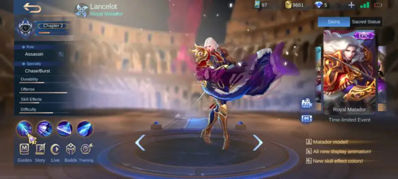 Skin lancelot