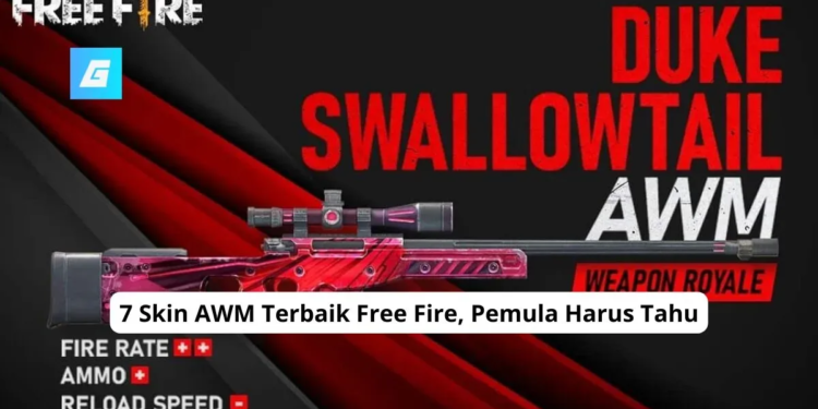 7 skin awm terbaik free fire, pemula harus tahu