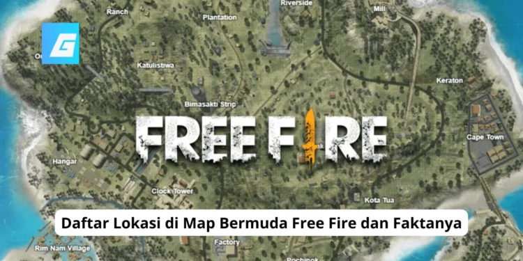 Daftar lokasi di map bermuda free fire dan faktanya