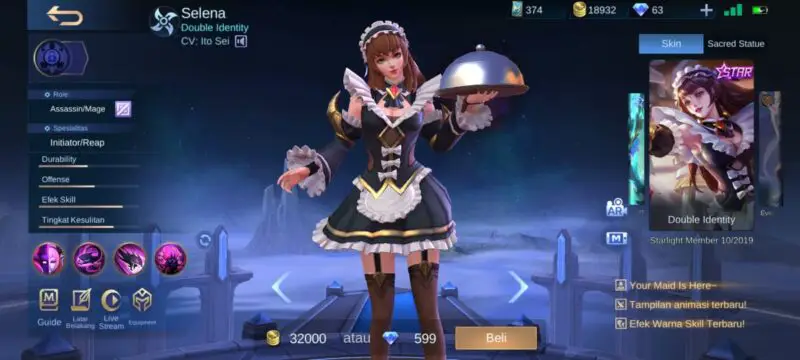 Skin selena