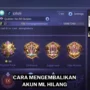 Cara mengembalikan akun ml yang hilang gamedaim