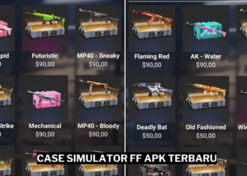 Case simulator ff apk terbaru 2024, dapatkan skin gratis = gamedaim