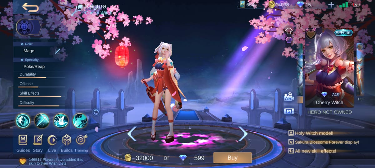 9 Skin Kagura Mobile Legends (ML) 7 Cherry Witch