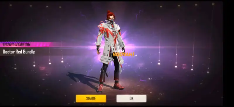 Daftar skin diamond royale free fire ff doctor red