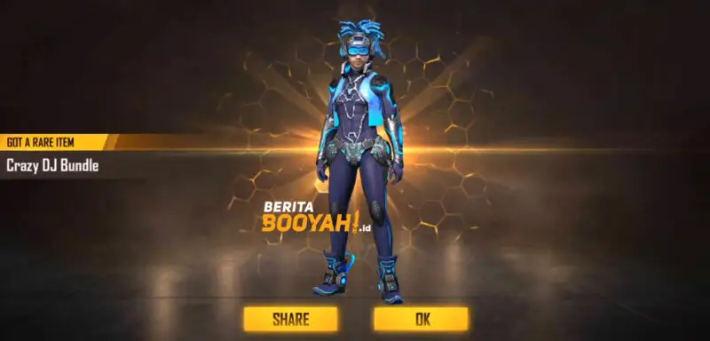 Daftar skin diamond royale free fire ff skin crazy dj