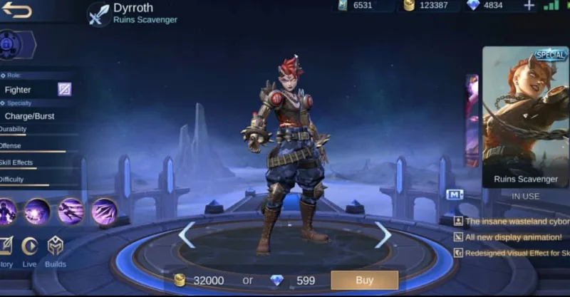 Skin dyrroth