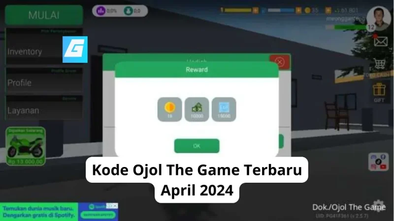 Kode Ojol The Game Terbaru April 2024