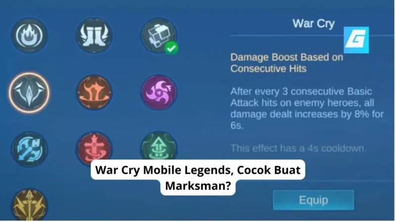 War Cry Mobile Legends, Cocok Buat Marksman?