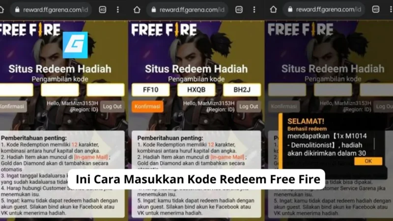 Ini Cara Masukkan Kode Redeem Free Fire