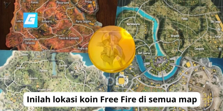 Inilah lokasi koin free fire di semua map