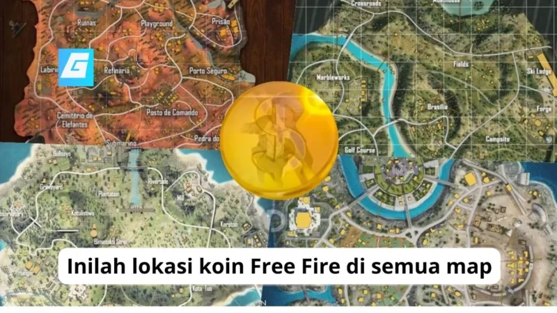 Inilah lokasi koin Free Fire di semua map